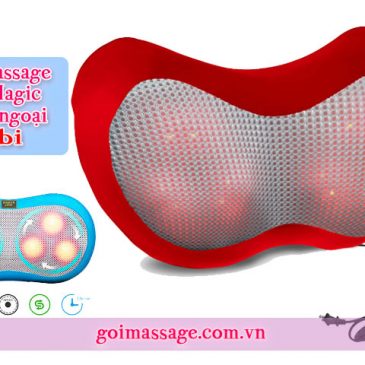 Gối massage hồng ngoại 6 bi Hokito đa năng