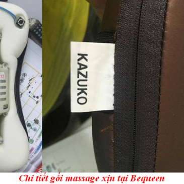 Phân biệt gối massage hồng ngoại đa năng Hokito xịn và hàng nhái